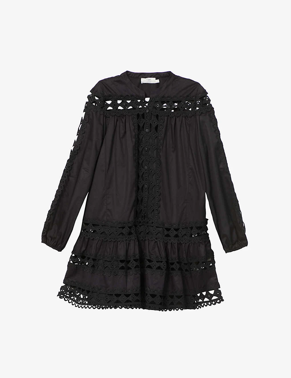 Devotion Twins Ithaki Lace-embroidered Cotton Mini Dress 3 Devotion Twins Ithaki Lace-embroidered Cotton Mini Dress