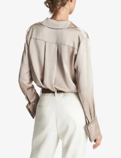 Reiss Hailey Silk Shirt -Ted Baker Store R03889506 CHAMPAGNE ALT03