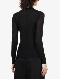 Joseph Cashair Regular-fit Cashmere-knit Jumper -Ted Baker Store R03900696 BLACK ALT03