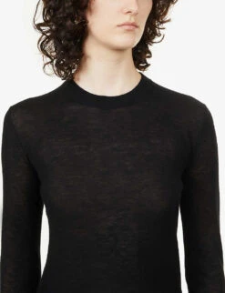 Joseph Cashair Regular-fit Cashmere-knit Jumper -Ted Baker Store R03900696 BLACK ALT04