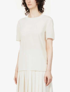 Joseph Rubin Silk-crepe Blouse -Ted Baker Store R03900837 IVORY ALT02
