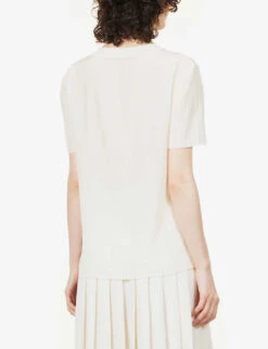 Joseph Rubin Silk-crepe Blouse -Ted Baker Store R03900837 IVORY ALT03