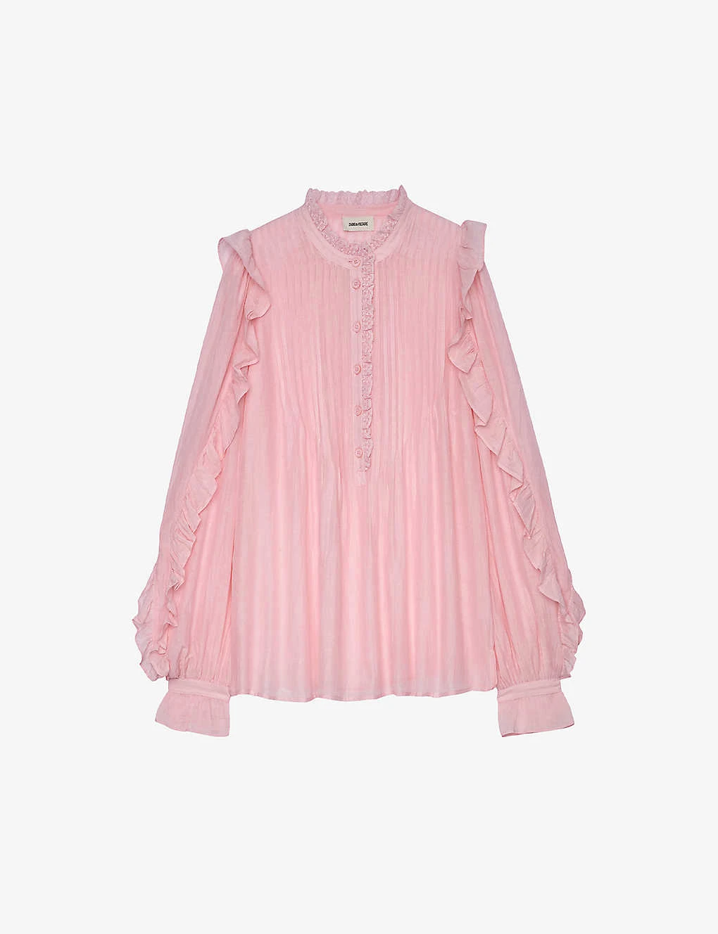 Zadig & Voltaire Timmy Tomboy Semi-sheer Cotton-blend Top 3 Zadig & Voltaire Timmy Tomboy Semi-sheer Cotton-blend Top