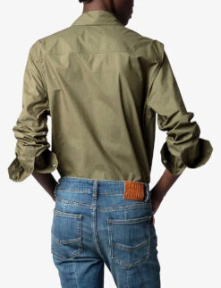 Zadig & Voltaire This Appliqué-detail Cotton Shirt 11 Zadig & Voltaire This Appliqué-detail Cotton Shirt -Ted Baker Store R03910621 PICKLE ALT03