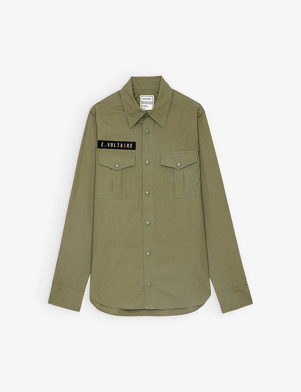 Zadig & Voltaire This Appliqué-detail Cotton Shirt 3 Zadig & Voltaire This Appliqué-detail Cotton Shirt