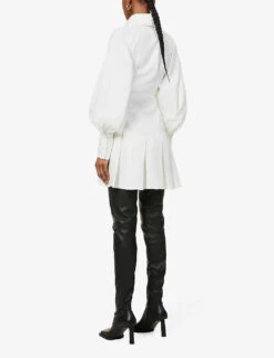 Oversized-collar Crepe Mini Dress -Ted Baker Store R03913527 WHITE ALT03