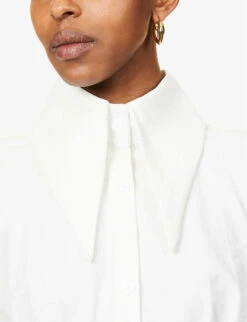 Oversized-collar Crepe Mini Dress -Ted Baker Store R03913527 WHITE ALT04