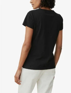 Everyday Regular-fit Stretch Organic-cotton T-shirt -Ted Baker Store R03924149 BLACK ALT02