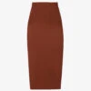 Victoria Beckham Fitted Ribbed Stretch-woven Midi Skirt -Ted Baker Store R03927824 BROWN M