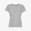 Whistles Striped Frill-sleeve Cotton-jersey T-shirt