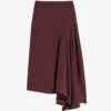 Ted Baker Terra Asymmetric-hem Stretch-woven Maxi Skirt -Ted Baker Store R03939835 DPPURPLE M