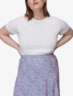 Whistles Floral-print Crepe Midi Skirt -Ted Baker Store R03942769 MULTICOLOURED ALT02
