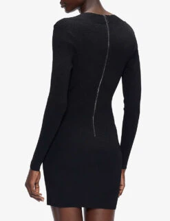 Ted Baker Mmeggi Sweetheart-neckline Stretch-knit Mini Dress 9 Ted Baker Mmeggi Sweetheart-neckline Stretch-knit Mini Dress -Ted Baker Store R03943995 BLACK ALT03