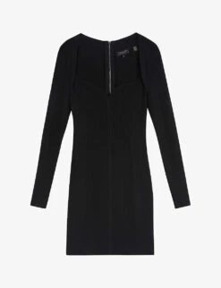 Ted Baker Mmeggi Sweetheart-neckline Stretch-knit Mini Dress