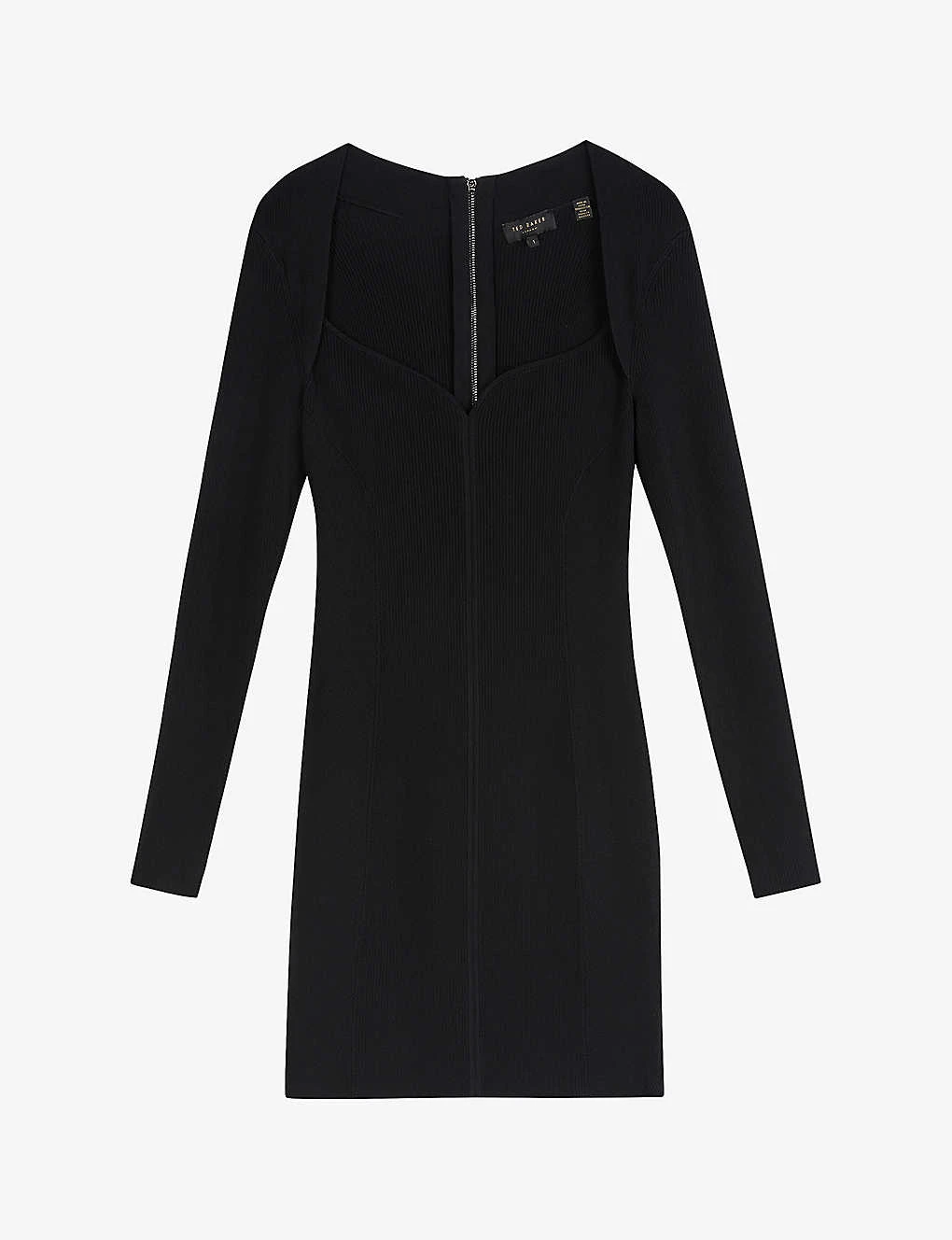 Ted Baker Mmeggi Sweetheart-neckline Stretch-knit Mini Dress 3 Ted Baker Mmeggi Sweetheart-neckline Stretch-knit Mini Dress