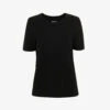 Whistles Rosa Double-trim Cotton T-shirt -Ted Baker Store R03948409 BLACK M