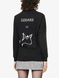 Ginsberg Is God Brand-print Organic-cotton T-shirt -Ted Baker Store R03949394 BLACK ALT03