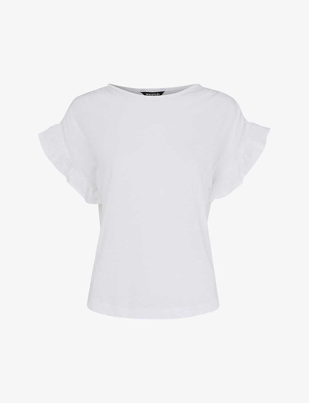 Whistles Frilled-sleeve Drawstring-shoulder Cotton Top 3 Whistles Frilled-sleeve Drawstring-shoulder Cotton Top