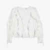 Ted Baker Janeio Ruffled Woven Blouse -Ted Baker Store R03952648 WHITE M