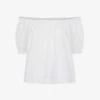 Whistles Ruffled Cotton Top -Ted Baker Store R03958302 WHITE M
