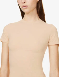 Fits Everybody Stretch-jersey T-shirt -Ted Baker Store R03958590 SAND ALT04