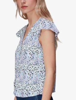 Whistles Tulip Floral-print Woven Blouse -Ted Baker Store R03959797 MULTICOLOURED ALT03