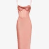 Myrna Corset Satin Midi Dress -Ted Baker Store R03959991 ROSE M