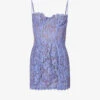 Lala Panelled-lace Mini Dress 1 Lala Panelled-lace Mini Dress -Ted Baker Store R03960015 LAVENDER M