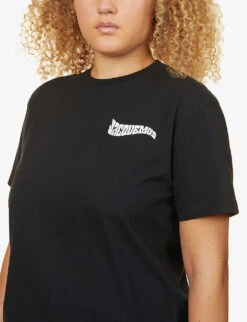 Jacquemus Le T-Shirt Camargue Logo-print Cotton T-shirt -Ted Baker Store R03972605 BLACK ALT04