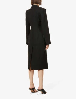 Jacquemus Le Manteau Lacciu Criss-cross Wool Jacket -Ted Baker Store R03972663 BLACK ALT03