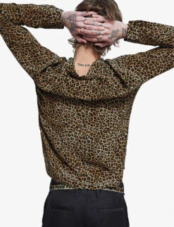 THE KOOPLES Leopard-print Silk Shirt -Ted Baker Store R03977089 LEO01 ALT03