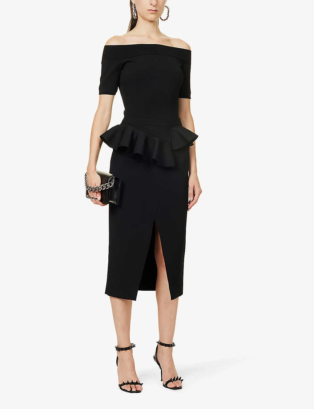 Alexander McQueen Off-the-shoulder Fitted Stretch-woven Top 4 Alexander McQueen Off-the-shoulder Fitted Stretch-woven Top - Image 2