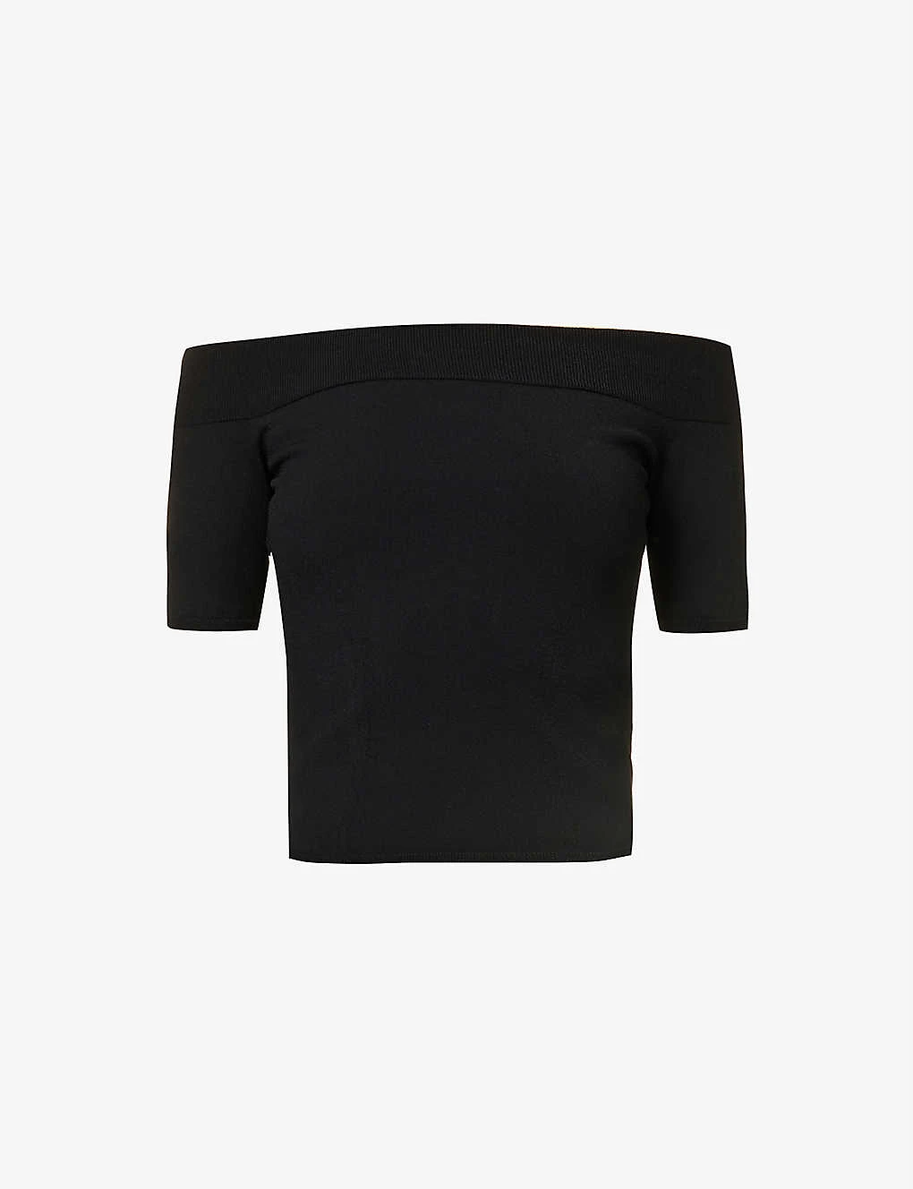 Alexander McQueen Off-the-shoulder Fitted Stretch-woven Top 3 Alexander McQueen Off-the-shoulder Fitted Stretch-woven Top