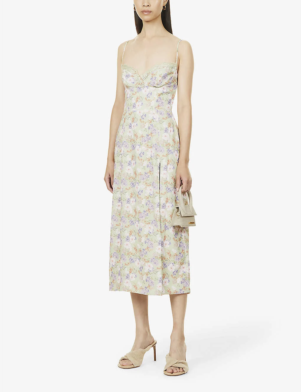 Charlotte Floral-pattern Woven Midi Dress 4 Charlotte Floral-pattern Woven Midi Dress - Image 2