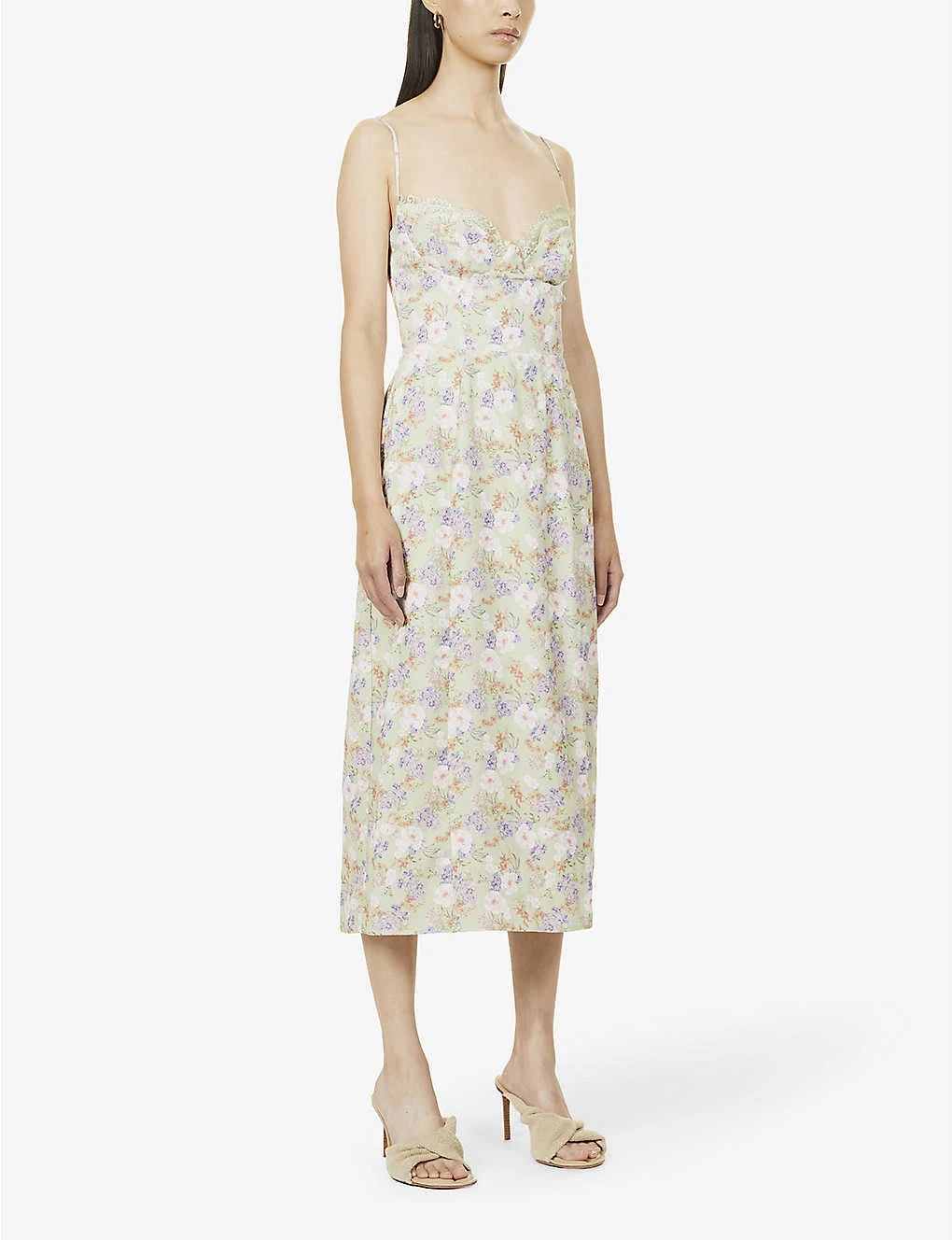 Charlotte Floral-pattern Woven Midi Dress 5 Charlotte Floral-pattern Woven Midi Dress - Image 3