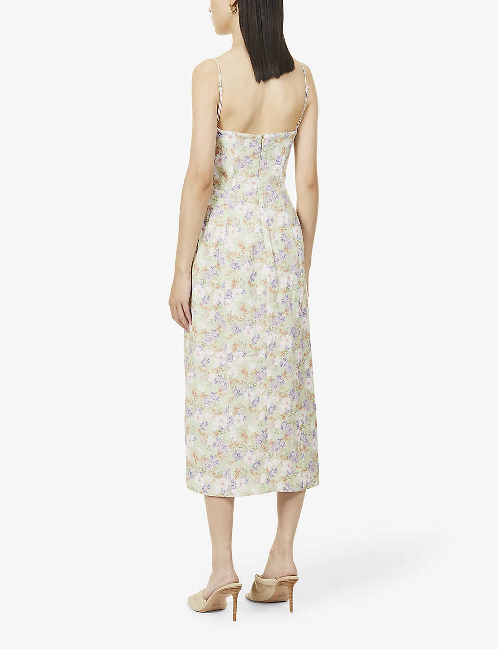 Charlotte Floral-pattern Woven Midi Dress 6 Charlotte Floral-pattern Woven Midi Dress - Image 4