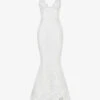 Solene Scallop-trim Floral-lace Bridal Gown -Ted Baker Store R03983442 WHITE M