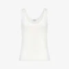 Reiss Violet Scoop-neck Ribbed Stretch-cotton Vest