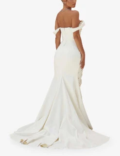 Delphine Sleeveless Satin Maxi Dress -Ted Baker Store R03998257 IVORY ALT03