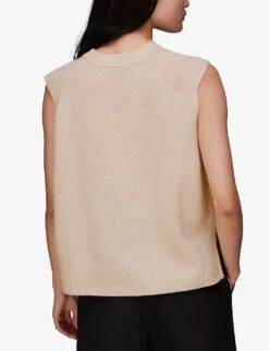 Whistles Sleeveless Wool Tank Top -Ted Baker Store R04003616 CREAM ALT03