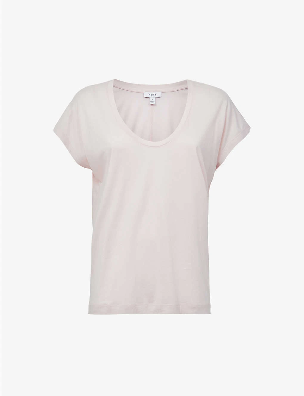 Reiss Caia Relaxed-fit Cotton-blend T-shirt 3 Reiss Caia Relaxed-fit Cotton-blend T-shirt