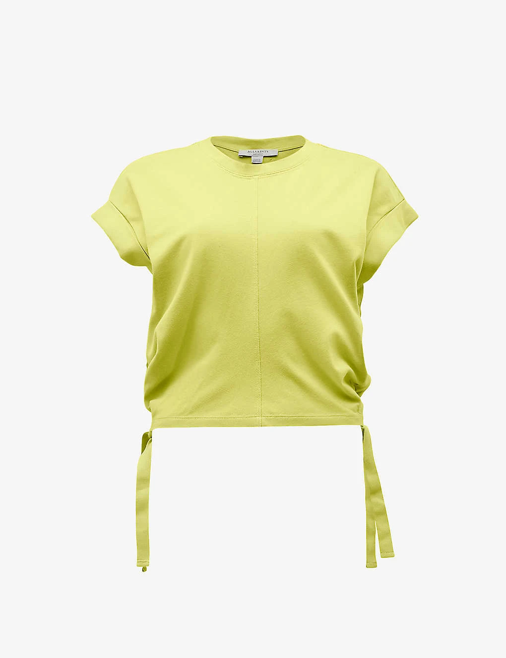 AllSaints Mira Ruched Organic-cotton T-shirt 3 AllSaints Mira Ruched Organic-cotton T-shirt