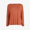 AllSaints Francesco Rita Semi-sheer Woven T-shirt -Ted Baker Store R04006701 RUSTBROWN M