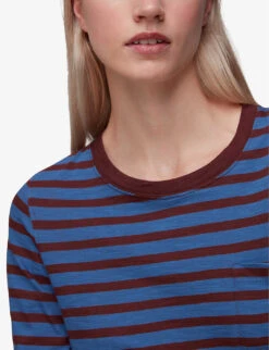 Whistles Stripe-print Crew-neck Cotton Top -Ted Baker Store R04007148 MULTICOLOURED ALT04