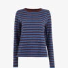 Whistles Stripe-print Crew-neck Cotton Top 1 Whistles Stripe-print Crew-neck Cotton Top -Ted Baker Store R04007148 MULTICOLOURED M