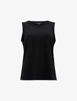 AllSaints Nori Ramskull-embroidered Woven Tank Top