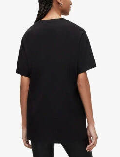 AllSaints Levine Graphic-print Organic Cotton-jersey T-shirt -Ted Baker Store R04009277 BLACK ALT03