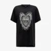 AllSaints Levine Graphic-print Organic Cotton-jersey T-shirt -Ted Baker Store R04009277 BLACK M