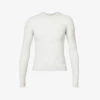 Scoop-neck Slim-fit Stretch-cotton Top 1 Scoop-neck Slim-fit Stretch-cotton Top -Ted Baker Store R04010196 GREYMELANGE M