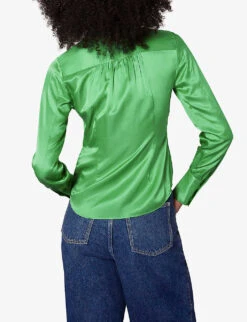 Whistles Hallie Collared-neckline Silk-blend Shirt -Ted Baker Store R04056796 MULTICOLOURED ALT03